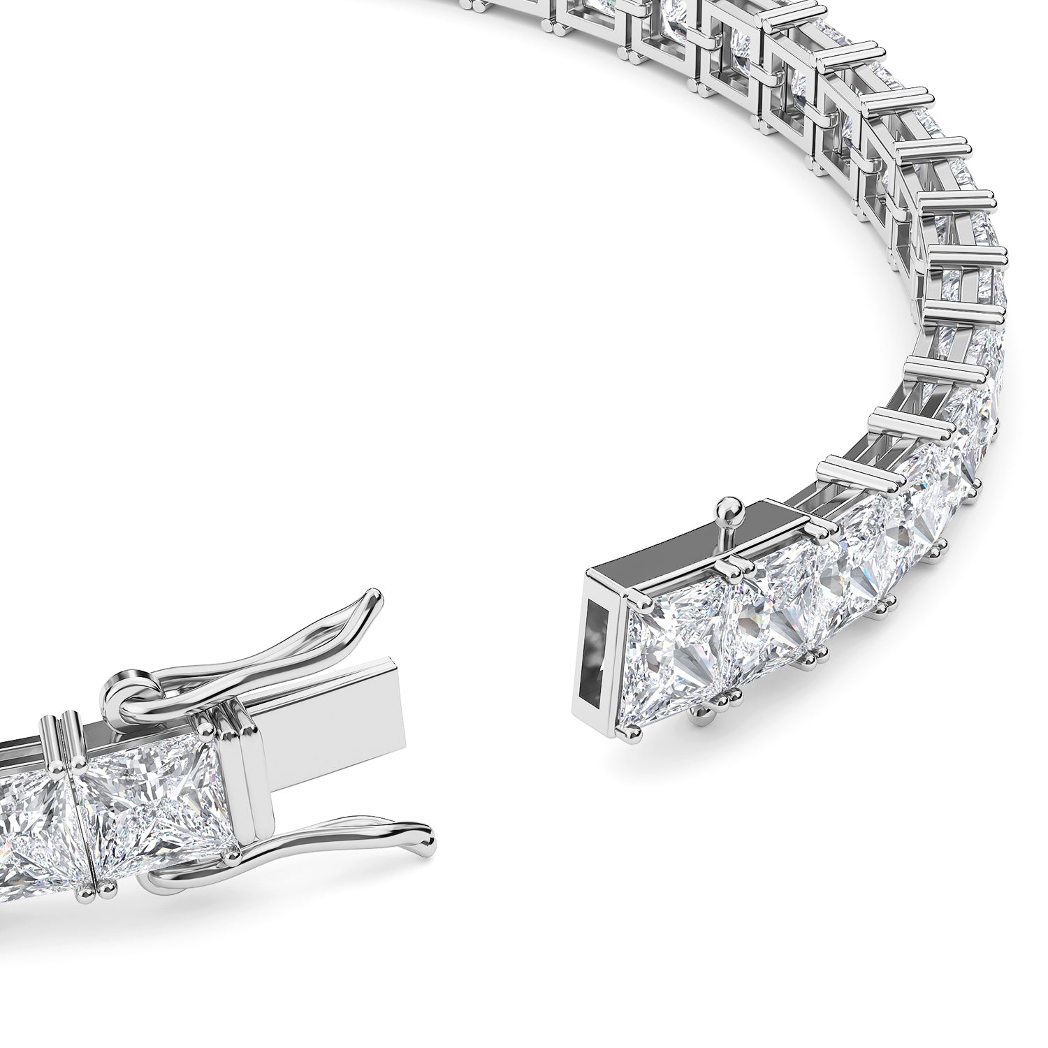 Jai's 14K White Gold Princess-cut Diamond Tennis Bracelet