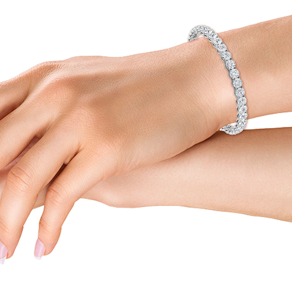 10 Carat TW Lab Grown Diamond Tennis Bracelet for Women - Available in –  TimeLe$$ Classics