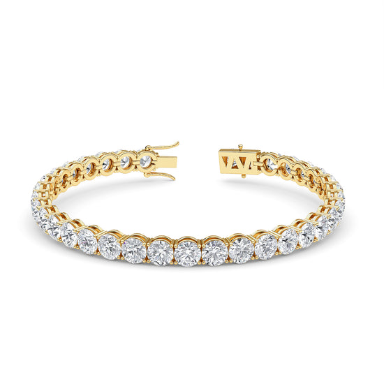 10 ct. tw. Scalloped Edge Diamond Tennis Bracelet