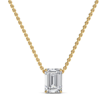 Eva Emerald Diamond Pendant