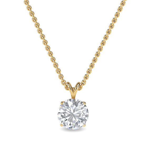 Pendentif diamant rond Elora